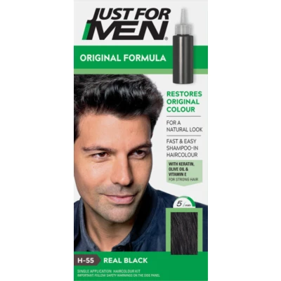 Afbeelding van Just For Men Hair Haarverf Real Black H55
