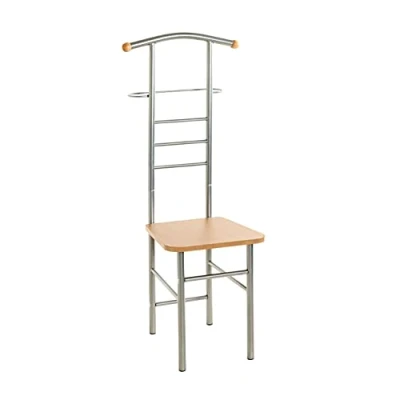Afbeelding van HAKU Möbel valet alu, beuken, MDF, metaal Dim.: L 46 cm x H 119 D 50 cm, Stijl: Modern