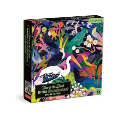 Afbeelding van Mudpuppy Puzzel Vogels Glow In The Dark.