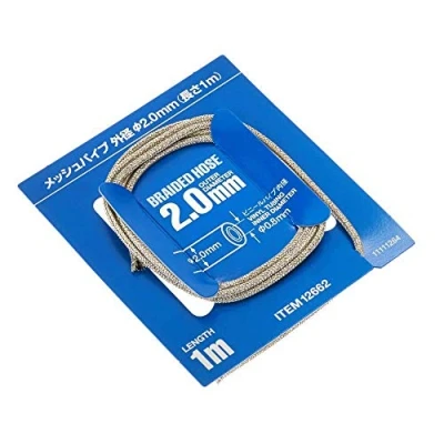 Afbeelding van Tamiya 12662 1:6/1:12/1:24 stoffen slang 0,8 x 2,0 mm 1 m