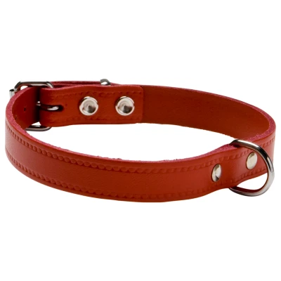 Afbeelding van Adori Halsband Leer Met Print Rood Hondenhalsband 45x1.8 cm