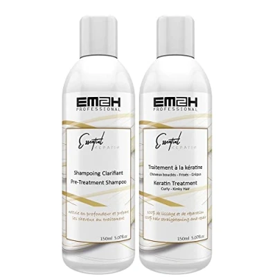 Afbeelding van Essential Keratin Braziliaanse keratinebehandeling voor kroeshaar 2x150ml