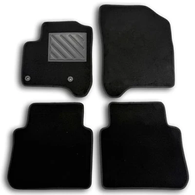 Image de Tapis de sol pour Citroen C3 Picasso 2008 à 2017, sur mesure, talonnette en caoutchouc renforcé et boutons fixation