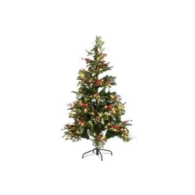 Afbeelding van Kerstboom Home ESPRIT Rood Groen PVC Metaal 95 x 150 cm