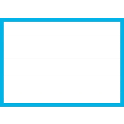 Afbeelding van Flashcards A7 Blauw incl. clipring