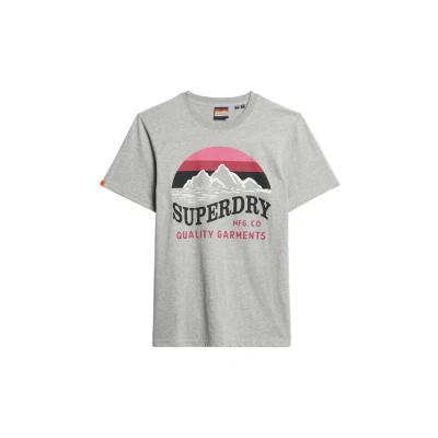 Afbeelding van Superdry Classic Great Tshirt print, Heren, Maat: 3XL, Light grey grit