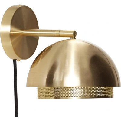 Afbeelding van Hübsch Edge Wandlamp Messing Brass