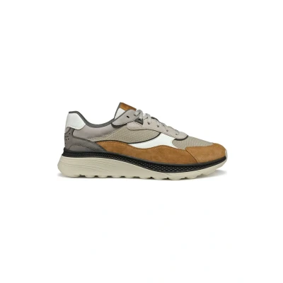 Afbeelding van Geox Spherica Actif Sneakers laag, Heren, Maat: 43, Sand toffee Textiel/ synthetisch