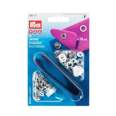 Afbeelding van Prym Jersey Drukknopen 10 stuks mm wit 390 111