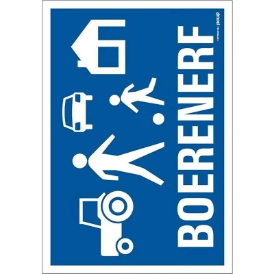 Afbeelding van Pickup Bord 23x33cm Combinatie Boerenerf