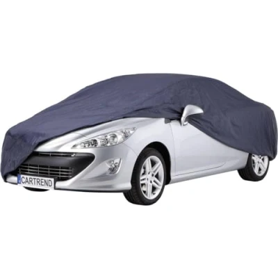Image de Cartrend Bâche de protection pour automobiles « New Generation » résistante aux fluctuations météorologiques, taille M, polyester bleu notamment les VW Golf.