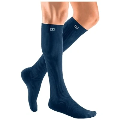 Afbeelding van medi mediven active Compressiekousen met hielversterking KKL 2 Marineblauw Maat: VII Teen Normaal