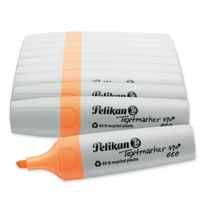 Afbeelding van Pelikan tekstmarker 490 Eco Oranje 1 stuk