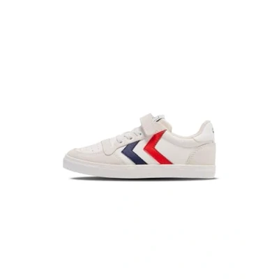 Afbeelding van hummel Baskets Slimmer Stadil Leather Low Jr unisexes pour enfant, Blanc., 33 EU