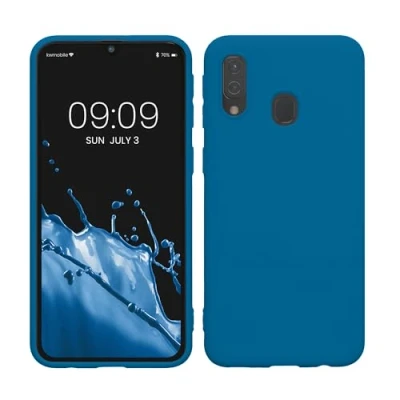Afbeelding van kwmobile telefoonhoesje geschikt voor Samsung Galaxy A40 Hoesje smartphone Back cover in Caribisch blauw