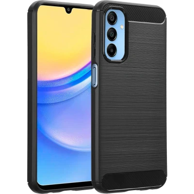Afbeelding van imoshion Hoesje Geschikt voor Samsung Galaxy A15 (5G) / (4G) Siliconen Brushed Backcover Zwart