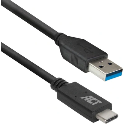 Afbeelding van ACT AC7416 USB A/USB C Aansluitkabel 3.2 Gen1 A male 5Gbps 1 meter