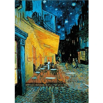 Afbeelding van Puzzel 1000 Stukjes Volwassenen Koffieterras &#039;s nachts door Vincent Van Gogh 70 x 50 cm Volwassen Stuks Educatief Spel Uitdaging Speelgoed Puzzels Schilderij Kunst