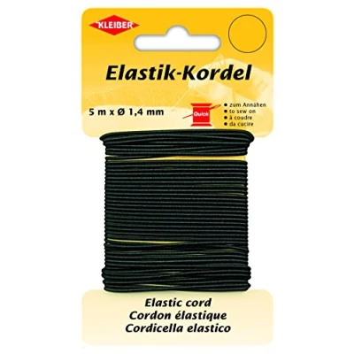 Afbeelding van Kleiber Elastisch koord 66% polyester, zwart, 500 x 0,14 cm