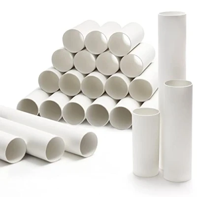Afbeelding van Belle Vous Wit DIY Hobby Karton Buizen (24 Pak) 10, 15 en 25 cm Dik Lege Papier Rollen Kraft Voor Kunst &amp; Creaties, Klaslokaal Activiteiten Projecten