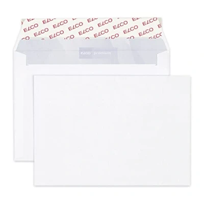 Afbeelding van ELCO Premium envelop, zelfklevend, met beschermband, FSC kwaliteit, 100 g/m², wit, formaat C6, 500 stuks