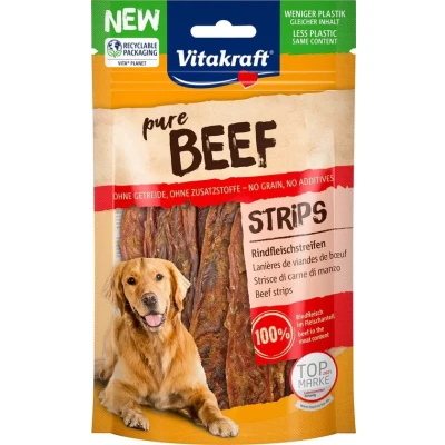 Afbeelding van Vitakraft Beef Vleesstrips hondensnack 80 gram