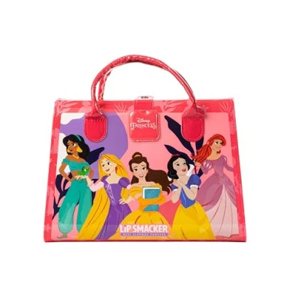 Afbeelding van Lip Smacker Disney Princess Weekender Case, All in One Hard Tote Bag Beauty Essentials Inclusief Make up en Accessoires voor Gezicht, Lippen, Eyes Haar, 20+ Stukken je Kids&#039; Look