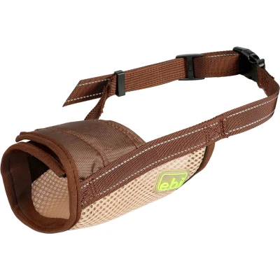 Afbeelding van Ebi Muilkorf Hond Muilband Mesh Xs 12 28cm / Ø15 19cm Bruin 1st