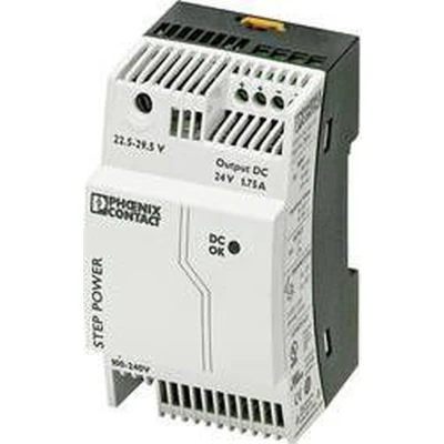 Afbeelding van Phoenix Contact STEP PS/1AC/24DC/1.75 DIN rail netvoeding 24 V/DC 1.9 A 42 W Aantal uitgangen: 1 x Inhoud: stuk(s)