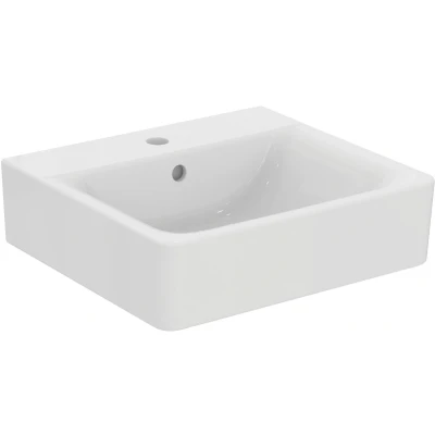 Afbeelding van Ideal Standard Connect Cube wastafel (50 x 46 cm) wit 1 kraangat, met