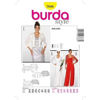 Afbeelding van Burda Naaipatroon 7686 Bolero in variaties