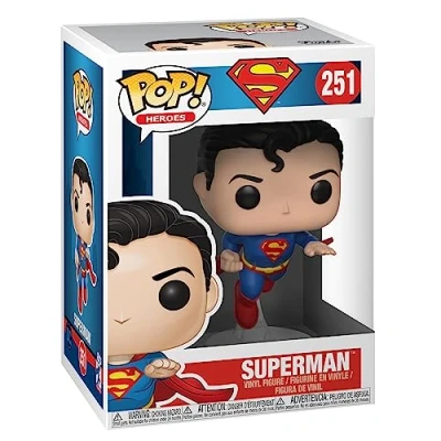 Afbeelding van Funko POP! Heroes: Superman Flying (80th Anniversary) DC Comics Vinyl verzamelfiguur Cadeau idee Officiële merchandise Speelgoed voor kinderen en volwassenen Fans van