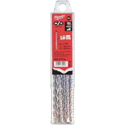 Afbeelding van MILWAUKEE 4932371705 SDS Plus M2 hamerboor 2 spiraals 6x160mm (10 st.)