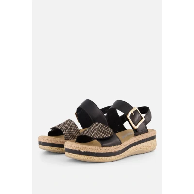 Afbeelding van Rieker Sandalen zwart Synthetisch Dames Maat 38