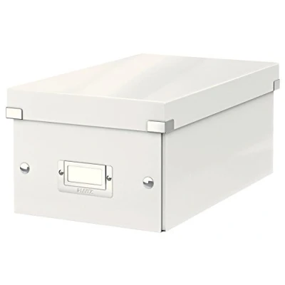 Afbeelding van Dvd Box Leitz WOW Click &amp; Store 206x147x352mm wit