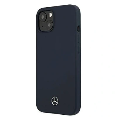 Afbeelding van Mercedes Benz Silicone Back Case Geschikt voor Apple iPhone 13 Mini (5.4&quot;) Blauw
