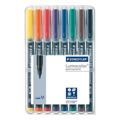 Image de STAEDTLER Lumocolor marqueur permanent 317M, étui de 8