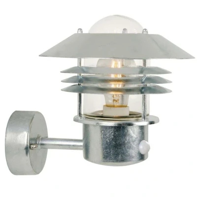 Afbeelding van Nordlux, Tuinverlichting, Vejers, Wandlamp, Sensor, Verzinkt (E27, IP54)