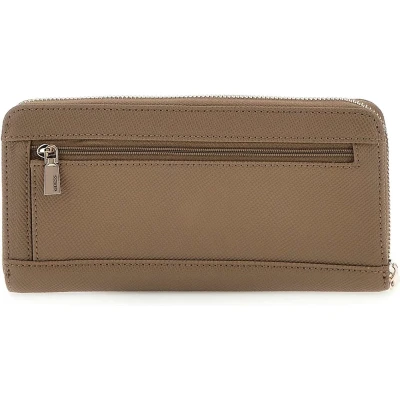 Afbeelding van GUESS Laurel SLG rits portemonnee large dark taupe