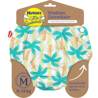 Afbeelding van Huggies Little Swimmers wasbare zwemluier maat 3/4 11 tot 14 kg herbruikbaar zwembroekje 1 stuk