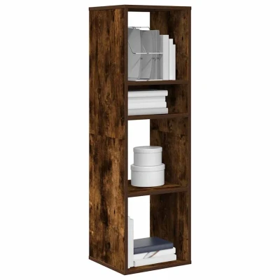 Afbeelding van vidaXL Boekenkast 34x31x112 cm bewerkt hout gerookt eikenkleurig