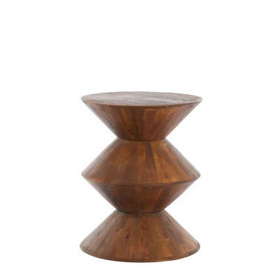 Afbeelding van Light &amp; Living Bijzettafel LARUS Ø40x50cm Bruin