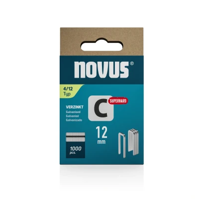 Afbeelding van Novus Tools 042 0800 Nieten met smalle rug Type 4 1000 stuk(s) Afm. (l x b h) 12 6.1 mm