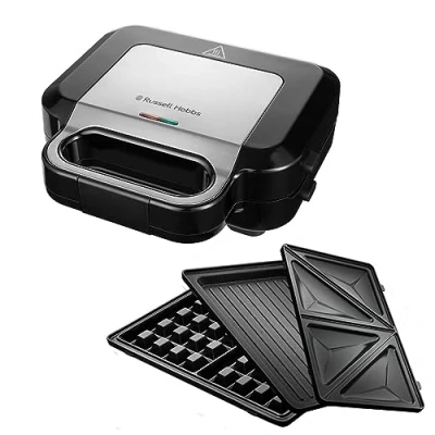 Image de Appareil à croque monsieur 3 en 1 Russell Hobbs Créations 26810 56 Noir et Gris
