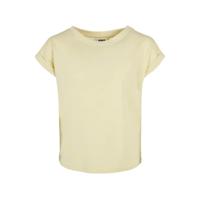 Afbeelding van Urban Classics Extended Shoulder Tshirt basic voor kinderen, Maat: 110/116, Softyellow