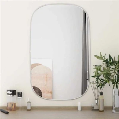 Afbeelding van vidaXL Wandspiegel 80x50 cm zilverkleurig