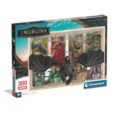 Image de Puzzle 300 pièces Clementoni Super How to Train your Dragon