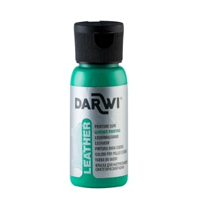 Afbeelding van DARWI LEATHER Leerverf, 50 ml, donkergroen