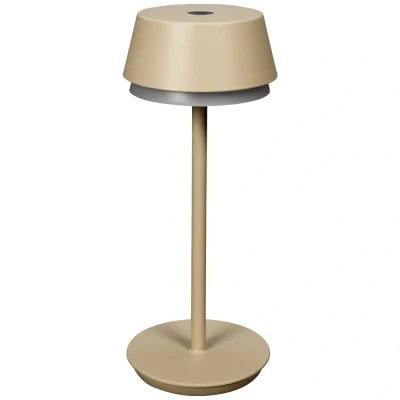 Afbeelding van Konstsmide 7830 330 Lyon Tafellamp met accu 2.5 W Warmwit, RGB Zand