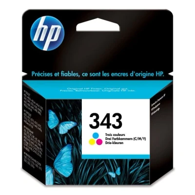 Afbeelding van HP 343 Tri color Original Ink Cartridge inktcartridge 1 stuk(s) Origineel Normaal rendement Cyaan, Magenta, Geel